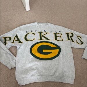 Vintage Green Bay Packers Gray Sweater